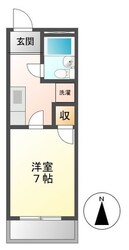 明星駅 徒歩33分 3階の物件間取画像